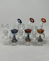 5 Inch Double Wigwag Design Water Pipe